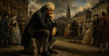 An AI-generated image illustrating the topic of Kant's four questions.