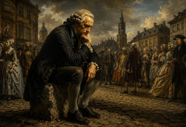 An AI-generated image illustrating the topic of Kant's four questions.